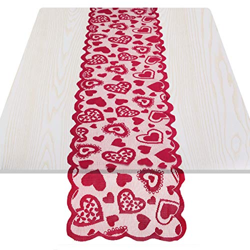 mookaitedecor Spitzen Tischläufer für Küche, Rechteckige Dekorative Tischdecke Tischwäsche für Party/Hochzeit/Home/Dining Dekoration, 30 x 180 cm von mookaitedecor