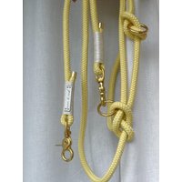Hundeleine Butter Yellow Verstellbar Große Und Kleine Hunde Mit Karabiner von moonandneck