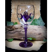Handgemalter Göttinnen - & Mondglas-Kelch-Hexen-Kelch Handgemalter Göttinnen - & Mondglas-Kelch-Hexen-Kelch von moongoddessgardenart