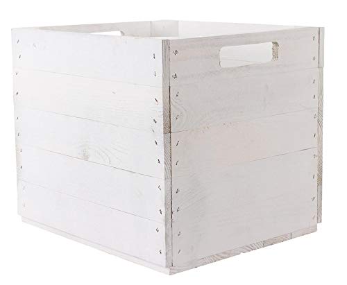 moooble Weiße Kiste für IKEA Kallax Regal Expedit 33cm x 37,5cm x 32,5cm Einsatz Aufbewahrungsbox Aufbewahrungskisten von moooble
