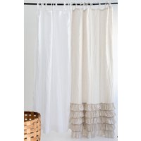 Linen Curtain Panels.linen Curtains With Small Ties & Ruffles On The Bottom. Stonewashed, Custom Length. Made By Mooshop.17 Linen Curtain Panels.linen Curtains With Small Ties & Ruffles On The Bottom. Stonewashed, Custom Length. Made By Mooshop.17 von mooshop