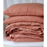Linen Duvet Cover, Natural Bed. Queen, King, Twin, Full, Custom Size . Mooshop 100% Washed Linen Bedding von mooshop