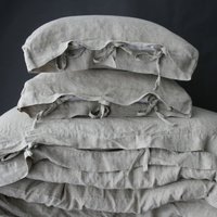 Linen Duvet Cover Set Of Duvet Cover & Pillowcases With Ties. Natural French Pure Linen Bedding von mooshop