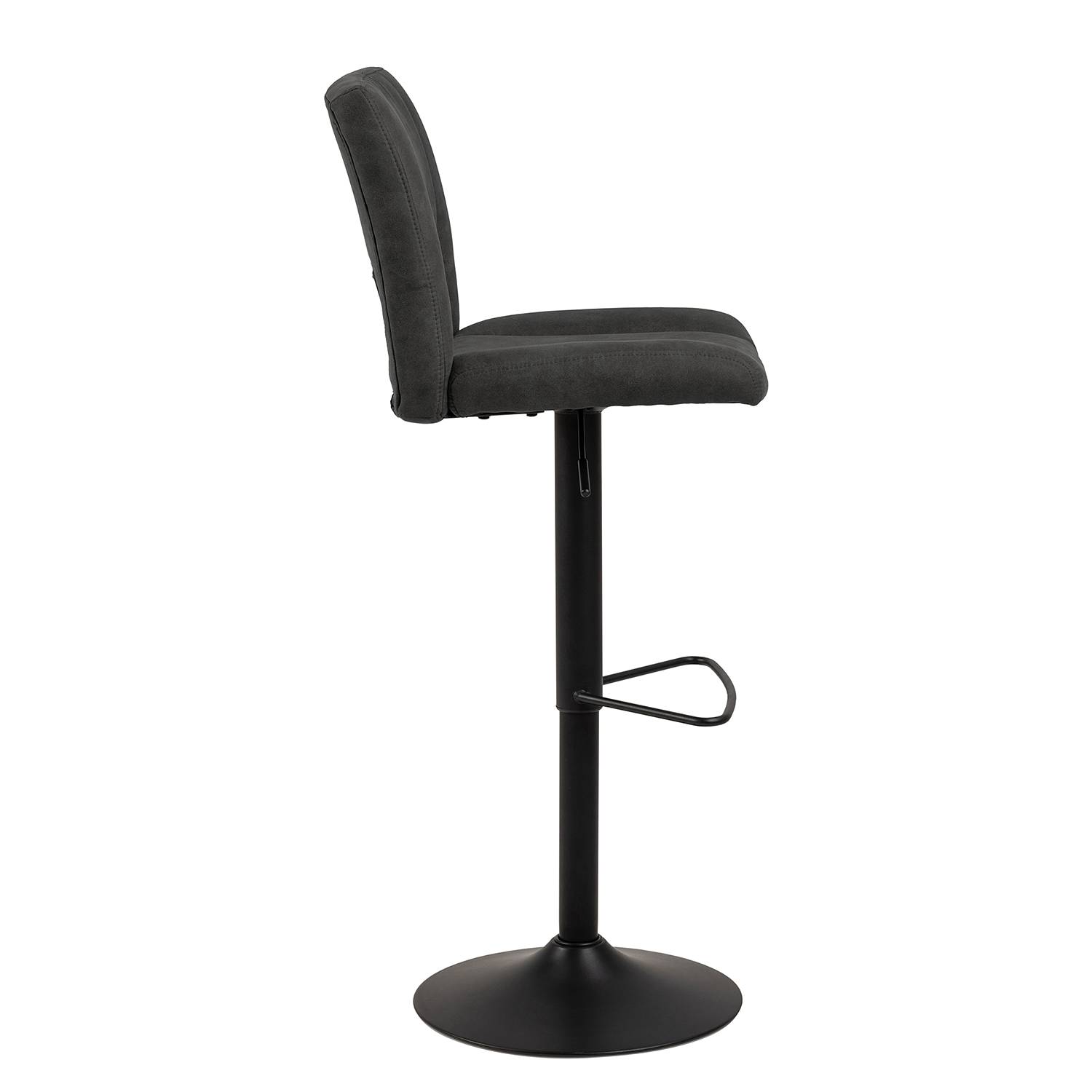 home24 Barhocker Silvis (2er-Set) 42 x 115 x 52cm Anthrazit von home24