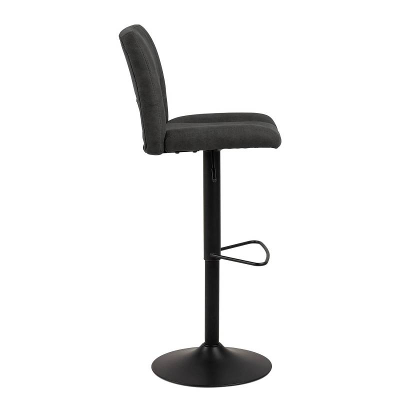 home24 Barhocker Silvis (2er-Set) 42 x 115 x 52cm Anthrazit von home24