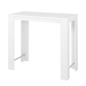 home24 Bartisch Bosur 120 x 108 x 58cm Weiß/Weiß von home24