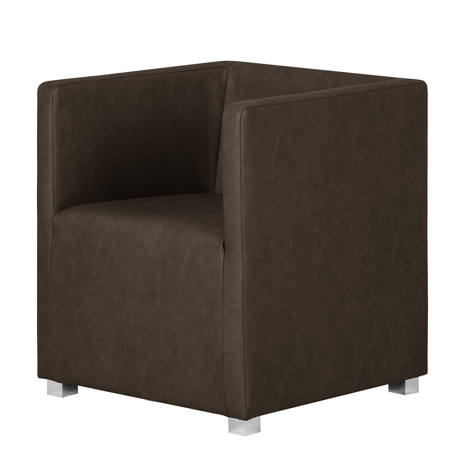 mooved Cocktailsessel Carmen Espresso Kunstleder 63x71x64 cm (BxHxT) von mooved