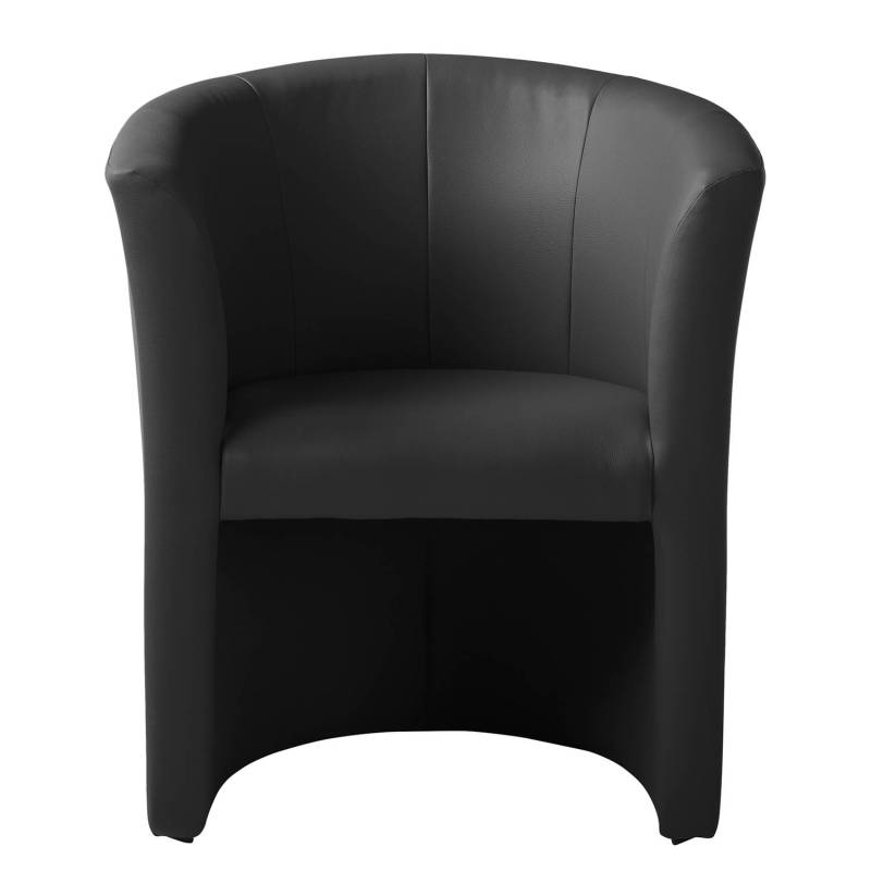 home24 Cocktailsessel Sinclair Schwarz/Schwarz Kunstleder Rada 67 x 75 x 59cm von home24