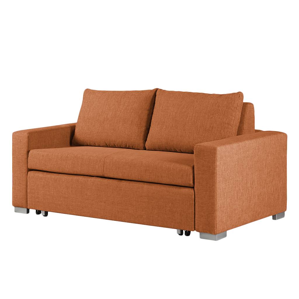 mooved Schlafsofa Latina 2-Sitzer Orange Webstoff 170x90x90 cm (BxHxT) mit Schlaffunktion/Bettkasten Modern von Mørteens