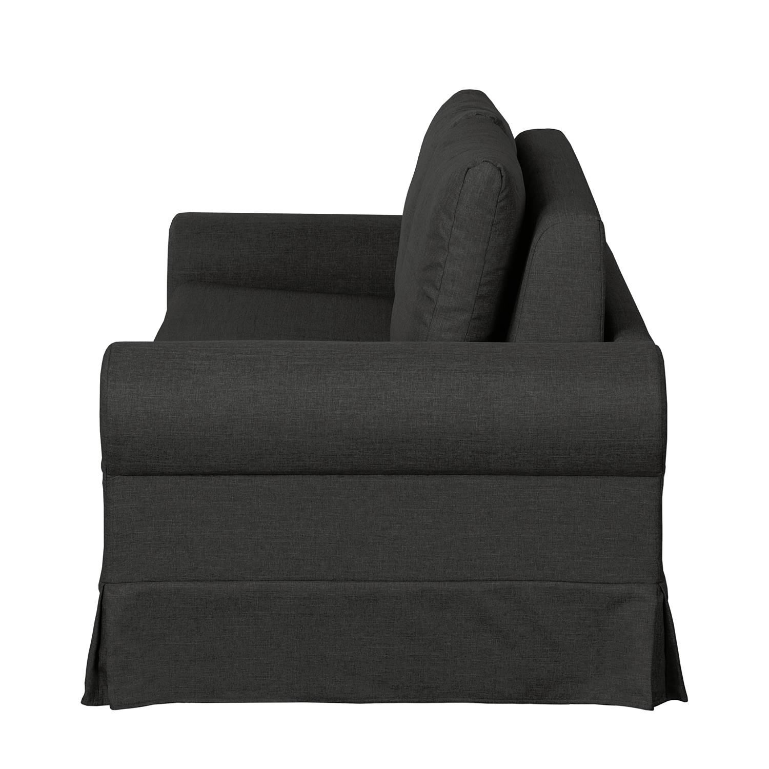 mooved Schlafsofa Latina III Schwarz Webstoff 205x90x90 cm (BxHxT) mit Schlaffunktion/Bettkasten Landhaus von Mørteens