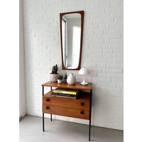 Mid Century Spiegel Teak Denmark, Vintage Wandspiegel, Garderobenspiegel Mid Century Spiegel Teak Denmark, Vintage Wandspiegel, Garderobenspiegel von moovi