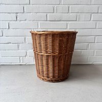 Vintage Rattankorb, Papierkorb, Korb Aufbewahrung von moovi