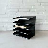 Vintage Schreibtischablage Bisley Schwarz, Aktenorganizer Mid Century Wandboard Aktenablage Vintage Schreibtischablage Bisley Schwarz, Aktenorganizer Mid Century Wandboard Aktenablage von moovi