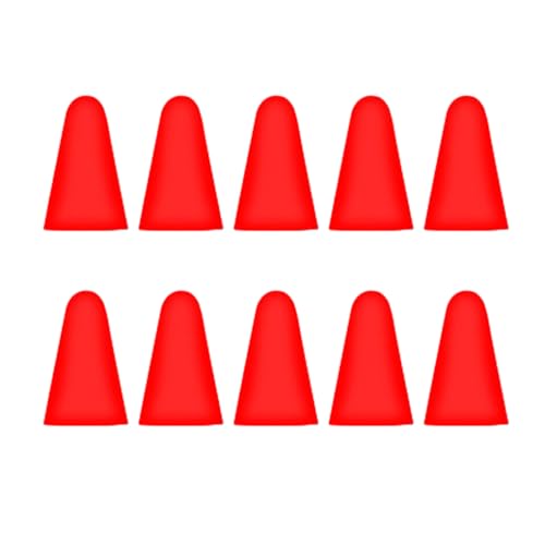 mophrati 10 Stück Silikon Spitzenkappen Anti Rutsch Für Profi Stummschaltung Abnehmbare verschleißfeste Kapazität Stiftspitze Hülle Tablet, Rot mophrati 10 Stück Silikon Spitzenkappen Anti Rutsch Für Profi Stummschaltung Abnehmbare verschleißfeste Kapazität Stiftspitze Hülle Tablet, Rot von mophrati
