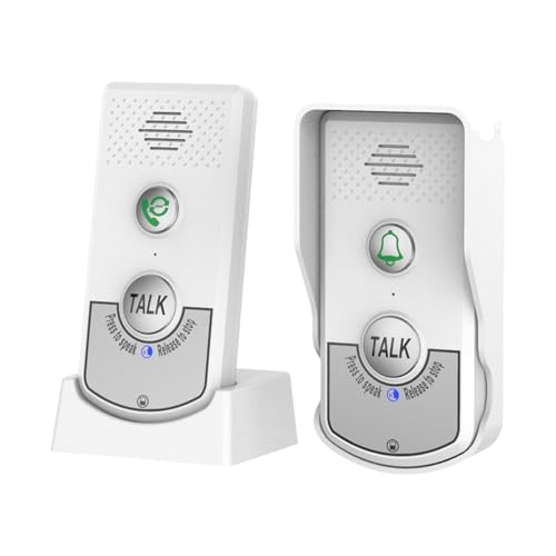 mophrati Direkte Intercom Einstellung mit drahtlosem Türklingel Anrufer ABS Zwei Wege Sprachintelligente Türklingel Intercom Türklingel, Weiß mophrati Direkte Intercom Einstellung mit drahtlosem Türklingel Anrufer ABS Zwei Wege Sprachintelligente Türklingel Intercom Türklingel, Weiß von mophrati
