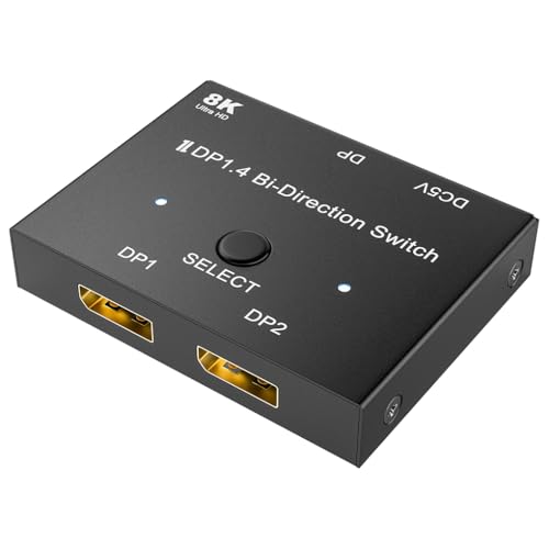 mophrati Home Office 2 in 1 out DP Switcher Fast Speed Video Adapter Multiple Ports Switch Box Tastenbedienung Desktop PC mophrati Home Office 2 in 1 out DP Switcher Fast Speed Video Adapter Multiple Ports Switch Box Tastenbedienung Desktop PC von mophrati