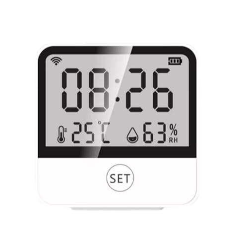 mophrati Home Office Smart WiFi Thermometer Hygrometer Schlafzimmer Wohnzimmer App Control Desktop Temperatur Feuchtigkeitsmesser Uhr mophrati Home Office Smart WiFi Thermometer Hygrometer Schlafzimmer Wohnzimmer App Control Desktop Temperatur Feuchtigkeitsmesser Uhr von mophrati