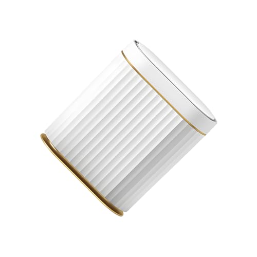 mophrati Ihr Reinigungsbegleiter – unser intelligenter Dual Mode Schalter für den Mülleimer mit automatischer Erkennung, der leicht geöffnet und geöffnet werden kann, Weiß+Gold, 7L Batteriemodell von mophrati