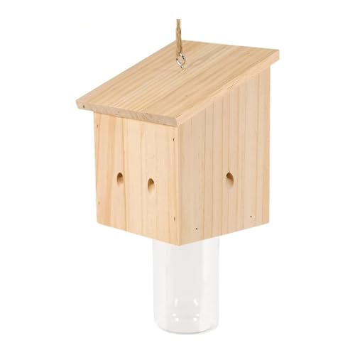mophrati Natürliche Hängende Zimmermannsbienenfalle, wetterbeständig und attraktiv für Bienen. Holzarbeiterbienen bevorzugen direktes Sonnenlicht, B mophrati Natürliche Hängende Zimmermannsbienenfalle, wetterbeständig und attraktiv für Bienen. Holzarbeiterbienen bevorzugen direktes Sonnenlicht, B von mophrati