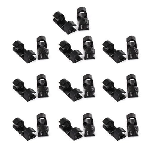 mophrati Packung mit 20 Kabelklemmen, praktischer Mini Befestigungsdraht, Tropfenhalter, verschleißfest, selbstklebend, Organizer, Kabelklemme mophrati Packung mit 20 Kabelklemmen, praktischer Mini Befestigungsdraht, Tropfenhalter, verschleißfest, selbstklebend, Organizer, Kabelklemme von mophrati