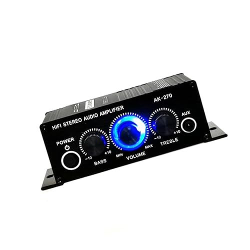 mophrati Tragbarer HiFi Leistungsverstärker Audioempfänger mit einstellbarer Lautstärkeregelung, AK270 12V/40W mophrati Tragbarer HiFi Leistungsverstärker Audioempfänger mit einstellbarer Lautstärkeregelung, AK270 12V/40W von mophrati