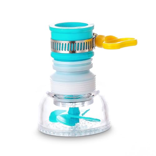 mophrati Wassersparender 360 Grad Waschbecken Wasserhahn Diffusor Hahn Belüfter Filter Sprüher Extender Küchenadapter Zubehör, Blau, 3 Version von mophrati
