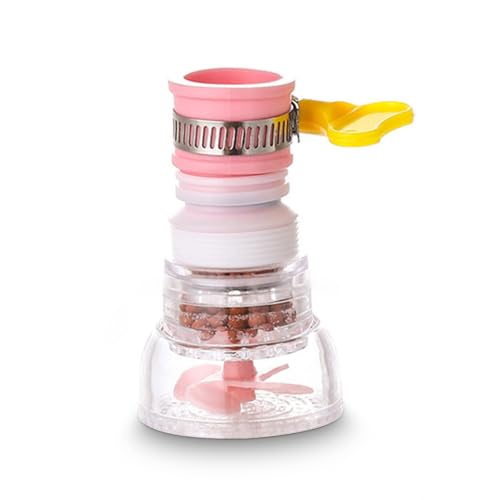 mophrati Wassersparender 360 Grad Waschbecken Wasserhahn Diffusor Hahn Belüfter Filter Sprüher Extender Küchenadapter Zubehör, Rosa, 4 Version von mophrati