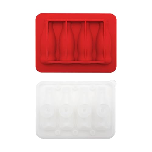 mophrati Weinflaschenform Silikon Eisform Tablett Füllen Sie einfach Eiswürfel einfrieren mit einzigartigen Weinflaschenform Silikon Cola, Rot mophrati Weinflaschenform Silikon Eisform Tablett Füllen Sie einfach Eiswürfel einfrieren mit einzigartigen Weinflaschenform Silikon Cola, Rot von mophrati