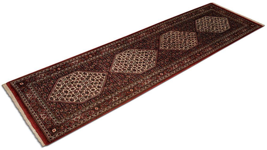 Läufer Bidjar Takab Teppich handgeknüpft blau, morgenland, rechteckig, Höhe: 10 mm, handgeknüpft von morgenland