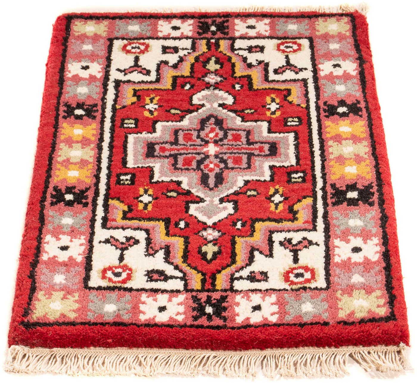 Orientteppich Orient - 60 x 40 cm - rot, morgenland, rechteckig, Höhe: 9 mm, Wohnzimmer, Handgeknüpft, Einzelstück mit Zertifikat von morgenland