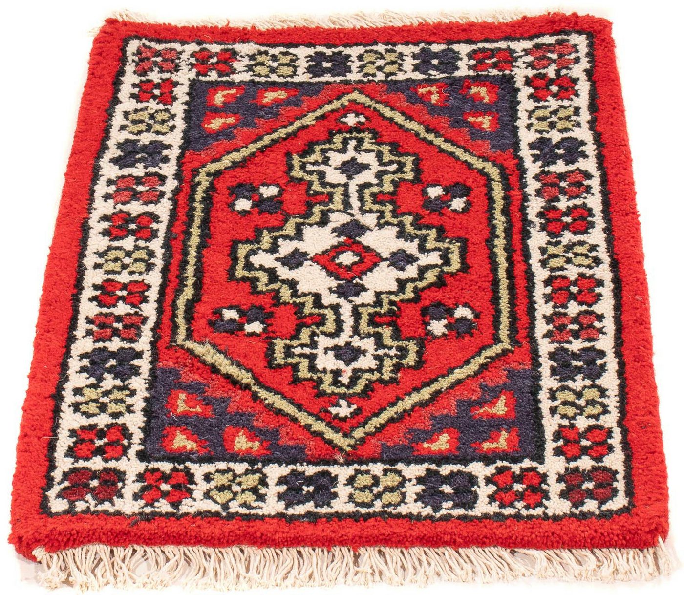 Orientteppich Orient - 60 x 40 cm - rot, morgenland, rechteckig, Höhe: 9 mm, Wohnzimmer, Handgeknüpft, Einzelstück mit Zertifikat von morgenland