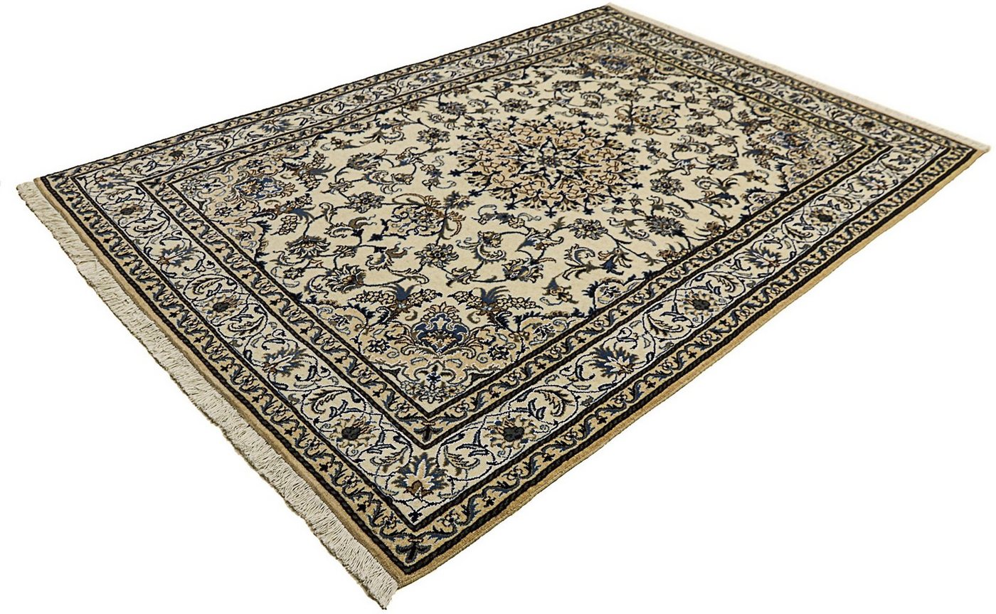 Orientteppich Perser - Nain - 240 x 167 cm - beige, morgenland, rechteckig, Höhe: 12 mm, Wohnzimmer, Handgeknüpft, Einzelstück mit Zertifikat von morgenland