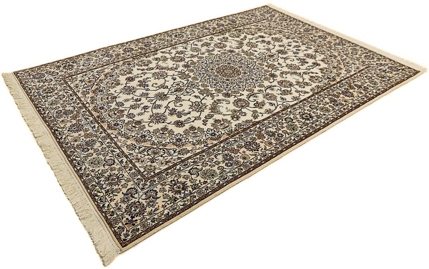 Orientteppich Perser - Nain - Premium - 240 x 160 cm - beige, morgenland, rechteckig, Höhe: 6 mm, Wohnzimmer, Handgeknüpft, Einzelstück mit Zertifikat von morgenland