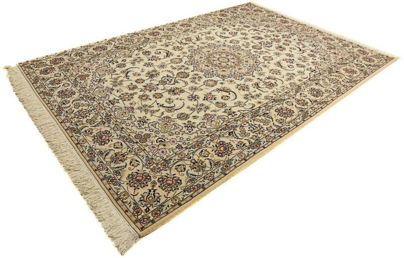 Orientteppich Perser - Nain - Royal - 307 x 208 cm - beige, morgenland, rechteckig, Höhe: 10 mm, Wohnzimmer, Handgeknüpft, Einzelstück mit Zertifikat von morgenland