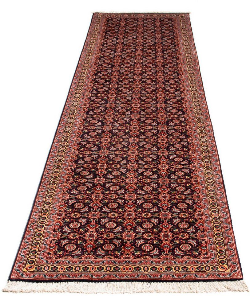 Orientteppich Perser - Täbriz - 302 x 80 cm - braun, morgenland, rechteckig, Höhe: 10 mm, Wohnzimmer, Handgeknüpft, Einzelstück mit Zertifikat von morgenland