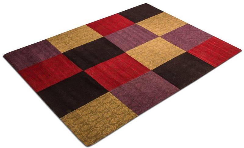 morgenland Teppich Patchwork Teppich - Weys - rechteckig, rechteckig, Höhe: 6 mm, Sehr weicher Flor von morgenland