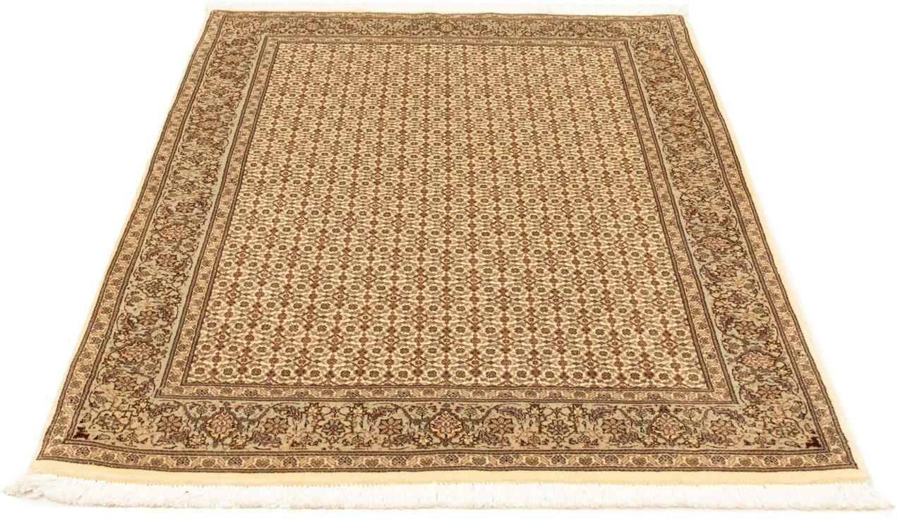 Teppich Täbriz 50 Raj Teppich handgeknüpft beige, morgenland, rechteckig, Höhe: 7 mm, handgeknüpft von morgenland
