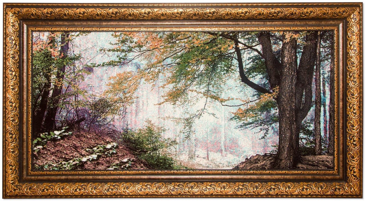 Wandteppich Bild-Teppich Figurativ 113 x 64 cm, morgenland, rechteckig, Höhe: 6 mm, besonders weich durch Microfaser von morgenland