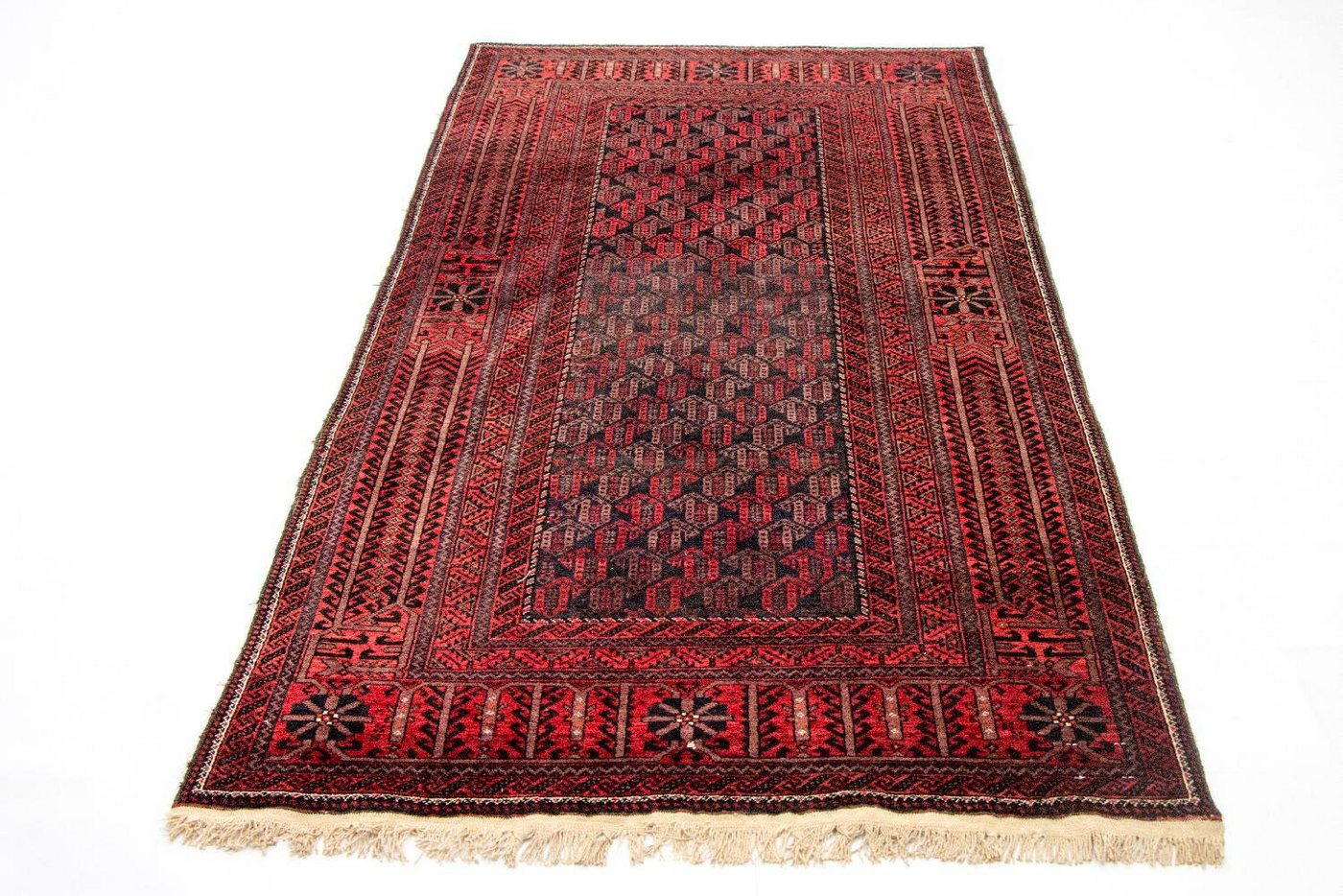 Wollteppich Belutsch Teppich handgeknüpft blau, morgenland, rechteckig, Höhe: 8 mm, handgeknüpft von morgenland