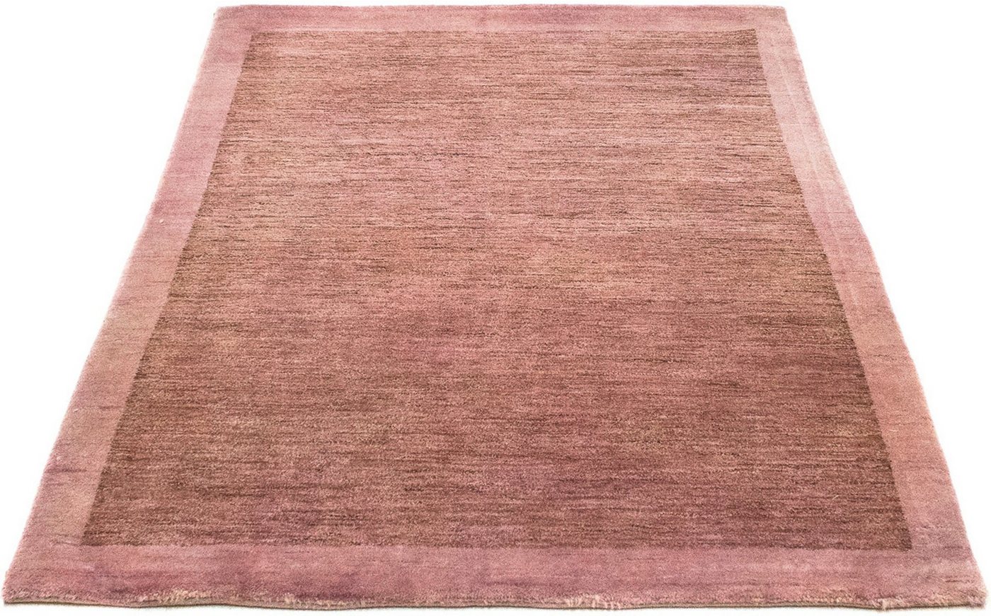 Wollteppich Gabbeh - Indus - 156 x 105 cm - fuchsia, morgenland, rechteckig, Höhe: 18 mm, Wohnzimmer, Handgeknüpft, Einzelstück mit Zertifikat von morgenland