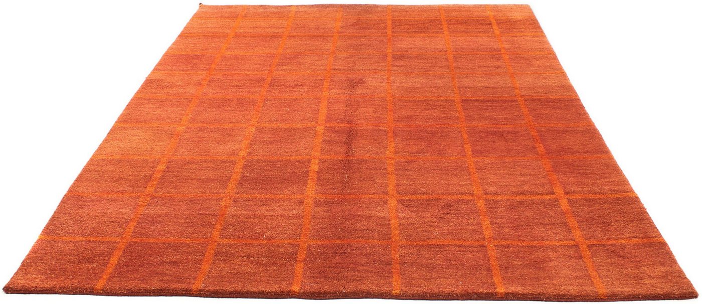 Wollteppich Gabbeh - Indus - 240 x 170 cm - rost, morgenland, rechteckig, Höhe: 18 mm, Wohnzimmer, Handgeknüpft, Einzelstück mit Zertifikat von morgenland