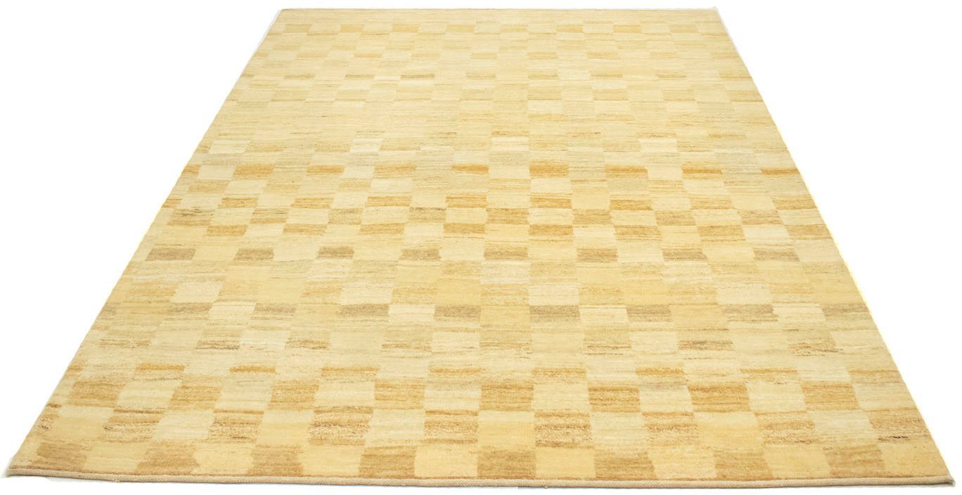 Wollteppich Gabbeh Teppich handgeknüpft beige, morgenland, rechteckig, Höhe: 18 mm, handgeknüpft von morgenland