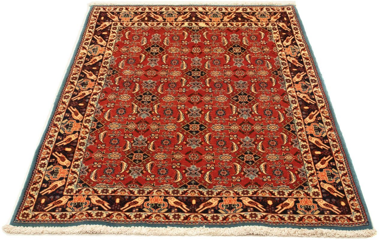 Wollteppich Ghashghai Teppich handgeknüpft rot, morgenland, rechteckig, Höhe: 8 mm, handgeknüpft von morgenland