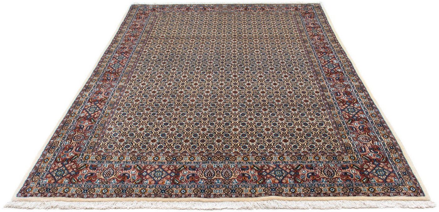 Wollteppich Moud Stark Gemustert Beige 194 x 152 cm, morgenland, rechteckig, Höhe: 10 mm, Unikat mit Zertifikat von morgenland