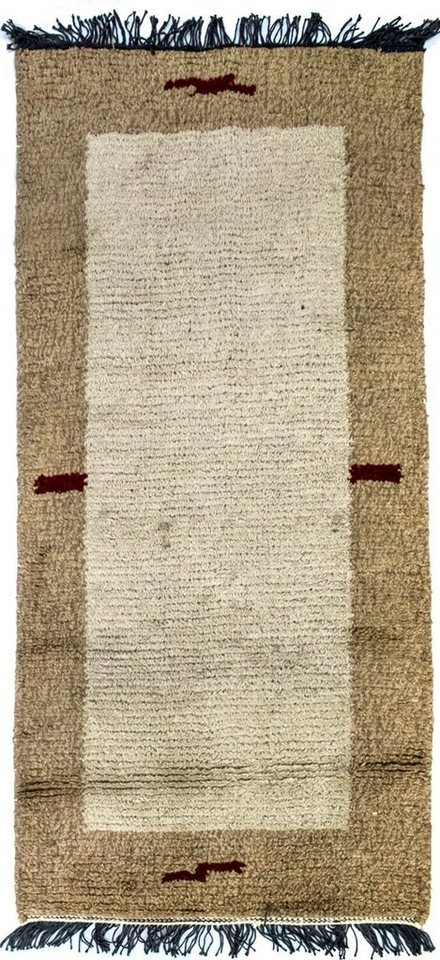 Wollteppich Nepal Teppich handgeknüpft beige, morgenland, rechteckig, Höhe: 18 mm, handgeknüpft von morgenland