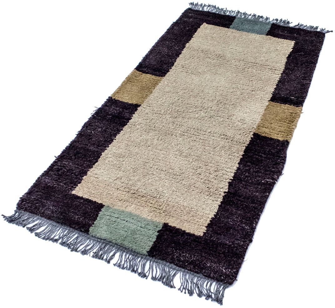 Wollteppich Nepal Teppich handgeknüpft biege, morgenland, rechteckig, Höhe: 18 mm, handgeknüpft von morgenland