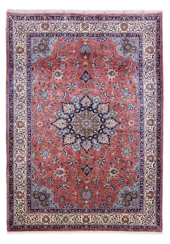 Wollteppich Sarough Medaillon Rosso chiaro 300 x 218 cm, morgenland, rechteckig, Höhe: 10 mm, Unikat mit Zertifikat von morgenland