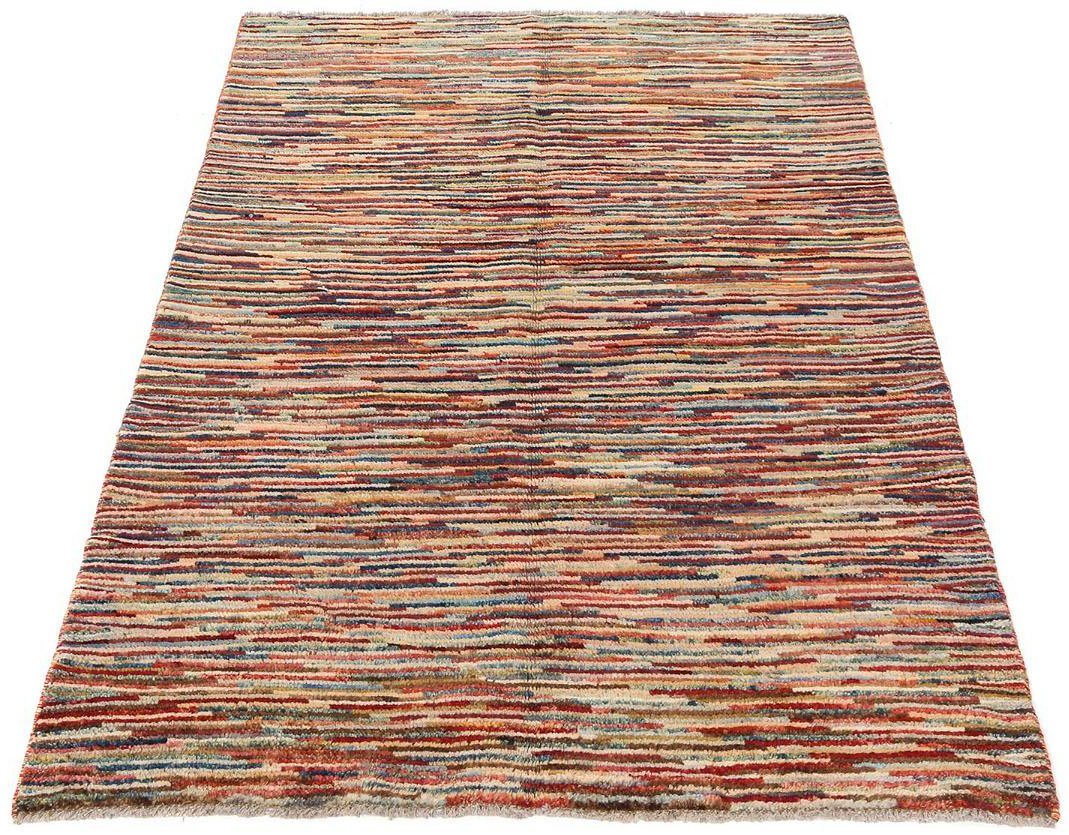 Wollteppich Streifen Multicolore 166 x 118 cm, morgenland, rechteckig, Höhe: 8 mm, Handgeknüpft von morgenland
