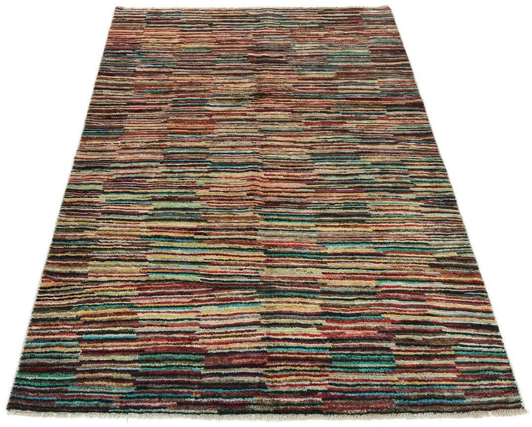 Wollteppich Streifen Multicolore 181 x 124 cm, morgenland, rechteckig, Höhe: 8 mm, Handgeknüpft von morgenland