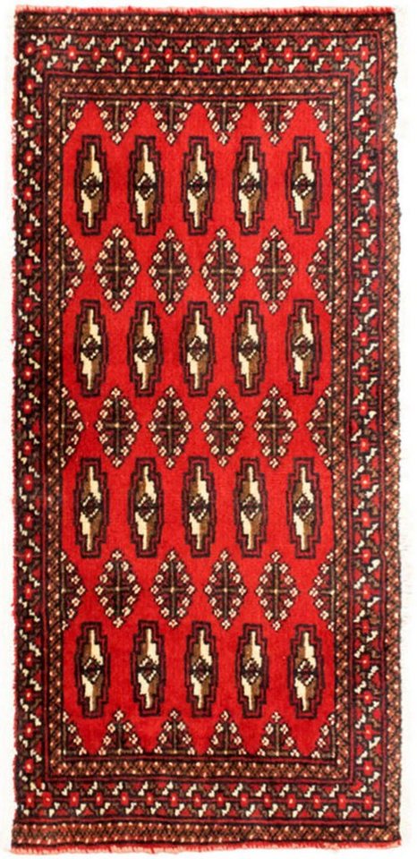 Wollteppich Turkaman Teppich handgeknüpft rot, morgenland, rechteckig, Höhe: 8 mm von morgenland